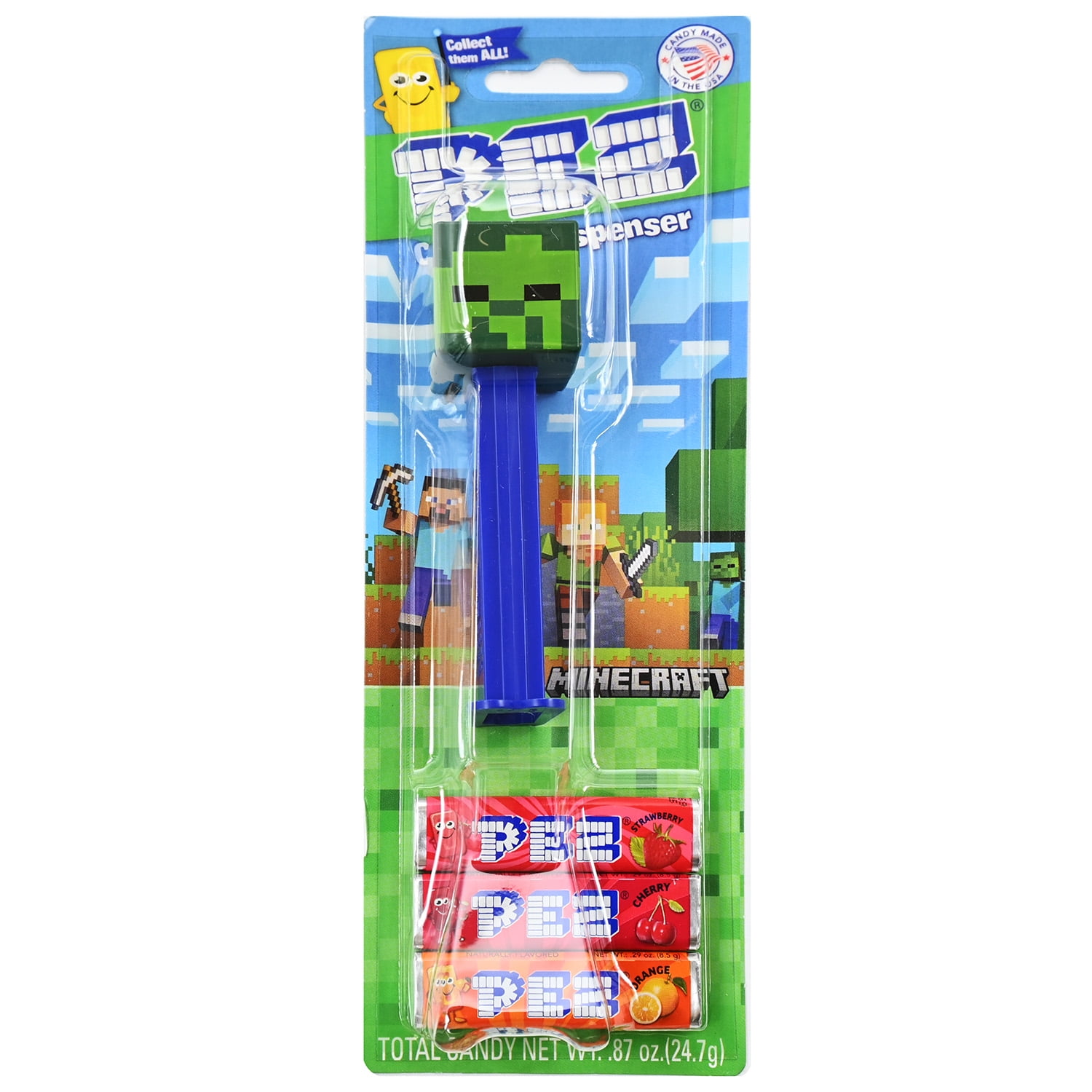 Pez Dispenser ノート 超希少 PEZ Dispenser Minecraft Alex with Candy Rolls - Walmart.com