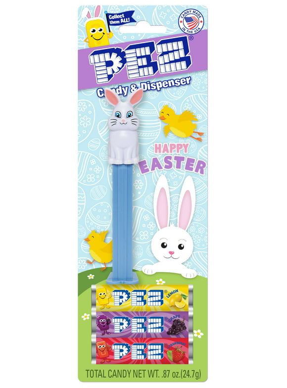 PEZ Easter Dispenser Plus 3 Candy Refills, 1 Count, 0.87 oz