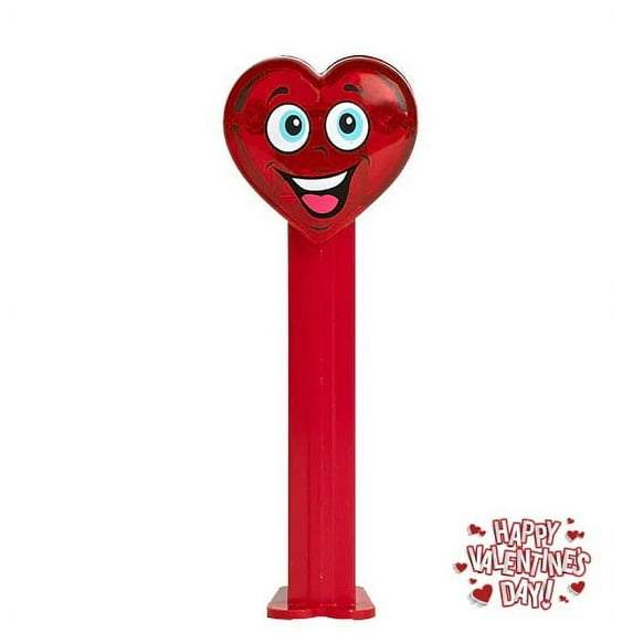 PEZ Happy Valentine's Day Candy Dispenser Blister Pack - Happy Crystal Heart