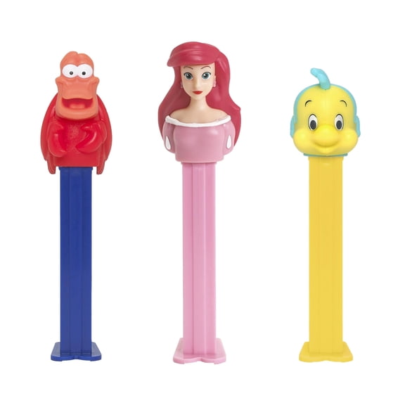 PEZ Little Mermaid Candy Dispenser Gift Set | Ariel, Flounder, And Sebastian Dispensers | Little Mermaid PEZ Dispensers With EXTRA Candies Refills | Little Mermaid Party Favors, Grab Bags