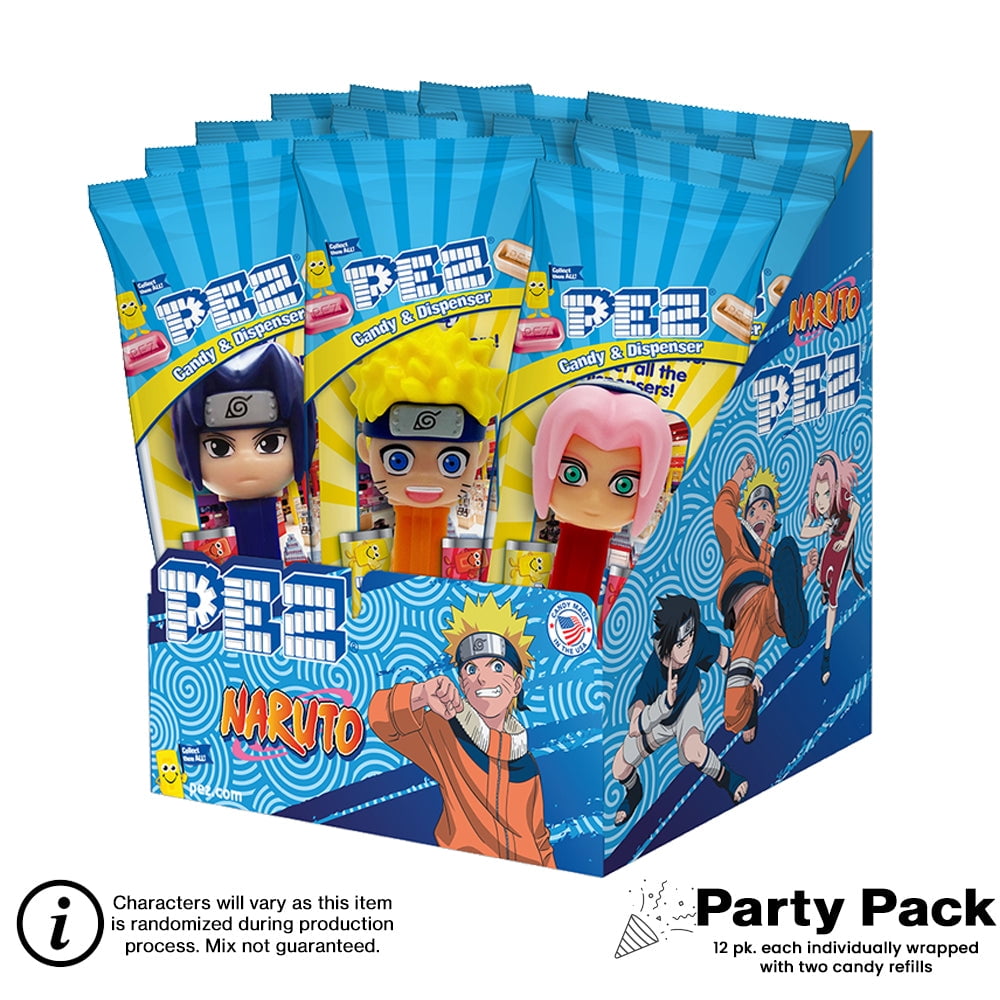 PEZ Naruto PEZ Candy 12ct Party Pack