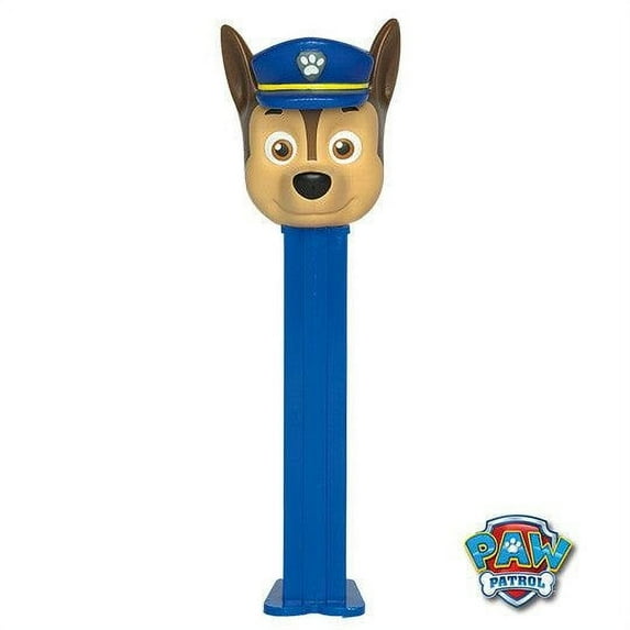 PEZ Nickelodeon Paw Patrol Collection Candy Dispenser, 0.87 Ounce Blister Pack - Chase