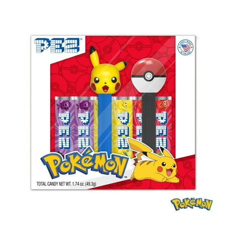 PEZ Twin Pack Candy Refills, 1.74 Ounce Gift Set - Pikachu Laughing & Poké Ball