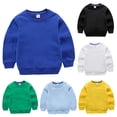 thumbnail image 1 of PEZHADA Winter Kids Hoodies Boys Girls Children Solid Color Children's Sweater Pullover Outerwear (1-10Years）, 1 of 4