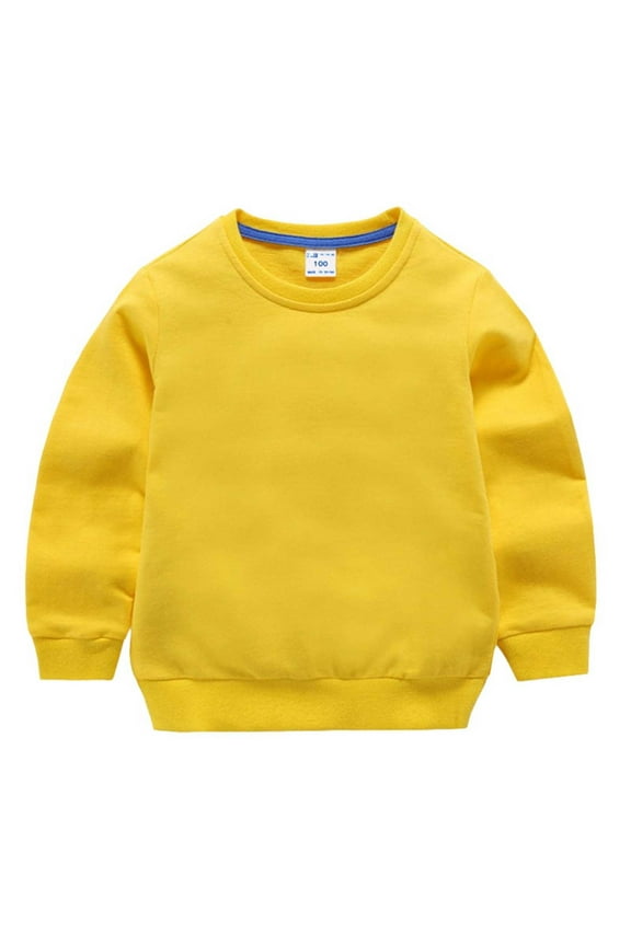 Winter Kids Hoodies Boys Girls Children Solid Color Children's Sweater Pullover Outerwear (1-10Years)