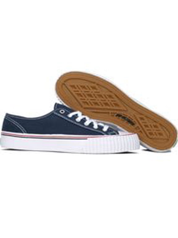 PF-FLYERS MC1002NV: Classic Center Lo NAVY/White Canvas Sneakers Men/Women NEW