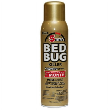 PF Harris Bed Bug Killer Gold Aerosol Foam Spray - 5 Minute Kill - 16 Oz