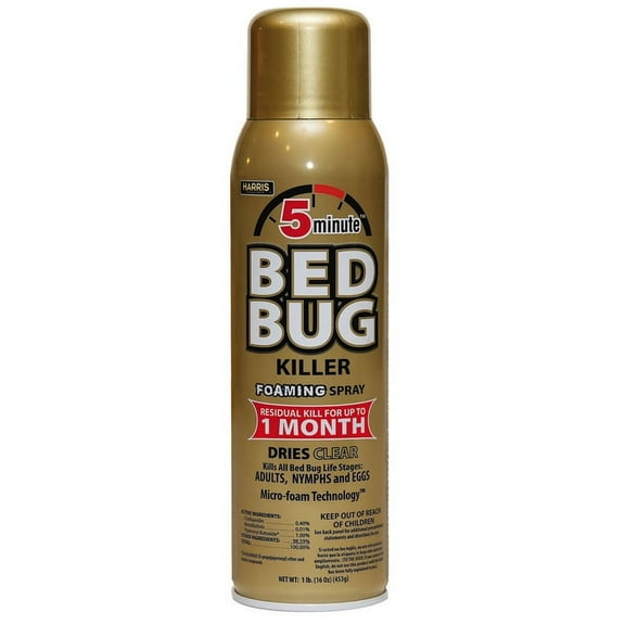 Harris BedBug Gold 16 Oz. Aerosol Foam Spray 5 Minute Bedbug Killer