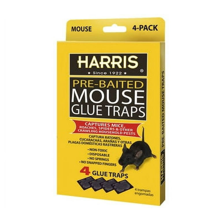 Catchmaster Baited Mouse Glue Traps - 4 ct Pack of 4