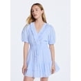 thumbnail image 1 of Free Assembly Women's Tiered Ruffle Mini Dress with Short Puff Sleeves, Sizes XS-XXL, 1 of 5
