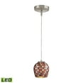 thumbnail image 1 of PF1000/1-LED-BN-MLT-Elk Home-Low Voltage - 6 Inch 6W 1 LED Mini Pendant-Multi Color Glass Color, 1 of 5