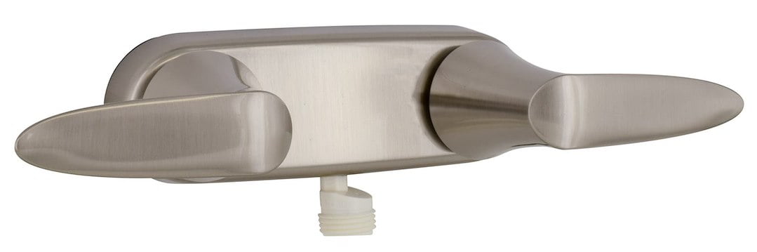 Brushed Nickel 4-Inch Wall-Mounted Shower Valve with Lever Handles