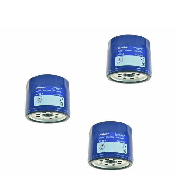 PF454 Oil Filter Set of 3 for Buick for Cadillac for GMC for Pontiac