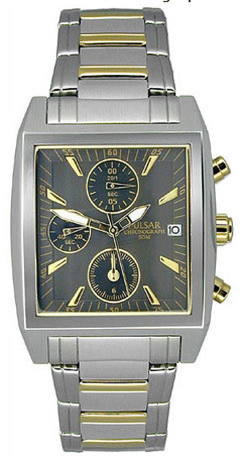 PF8145 Men's Chronographs Two Tone Black Dial Watch - Walmart.com