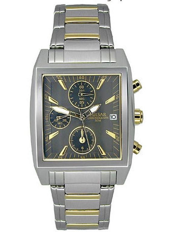 PF8145 Men's Chronographs Two Tone Black Dial Watch