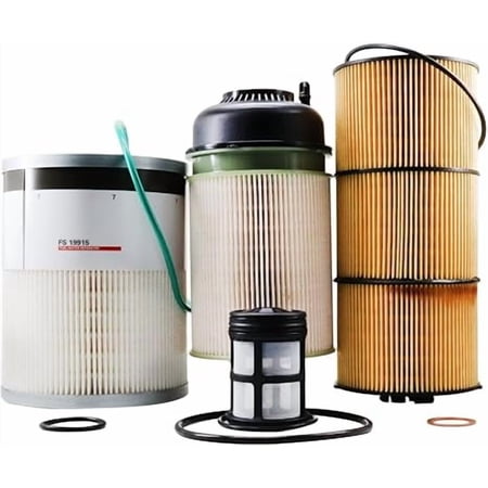PF9908 P551063 A4720900651 Fuel Filter P551005 LF17511 P7505 Oil Filter P551011 FS19915 PF9804 Fuel Water Separator Filter Replace WF10103 LF17474 Compatible with DD13 DD15 DD16 Detroit Diesel Engine