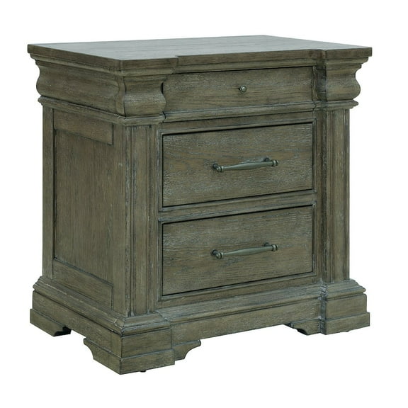 Madison Ridge Brown Wood 3 Drawer Nightstand by Pulaski Furniture