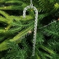 thumbnail image 1 of PFDDRW 12Pcs Christmas Tree Clear Icicle Ornaments Decoration Home Decor Xmas (Christmas crutches), 1 of 5