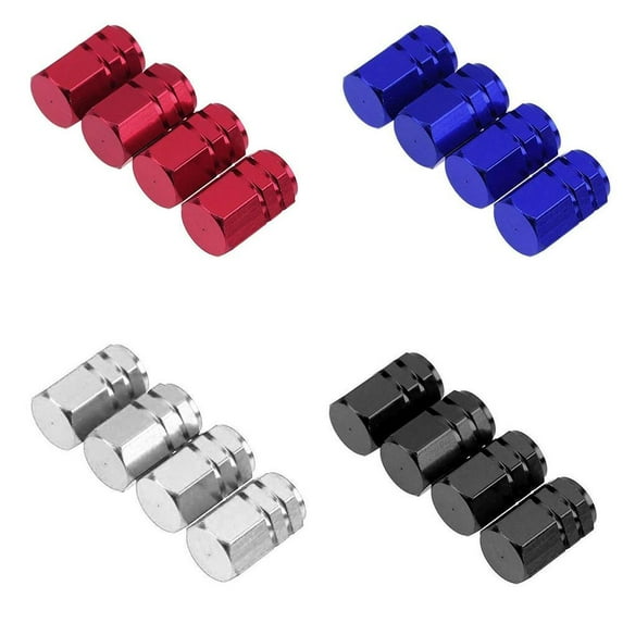 PFDDRW 4 Pack Tire Valve Caps, Dust-proof Valve Caps for Universal Car Bike Cycle Truck Aluminum Tyre Port Cover