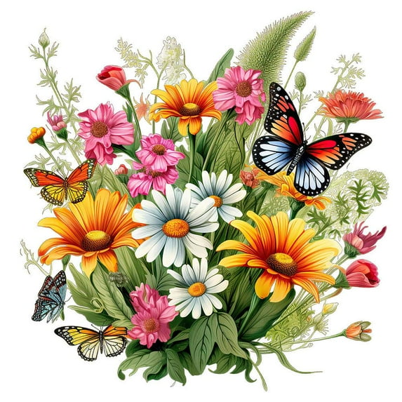 PFDDRW Butterfly Flower Toilet Seat Stickers Toilet Lid Decals Diy Removable Sticker (F)
