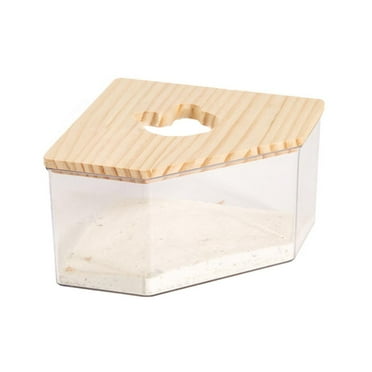 PFDDRW Hamster Litter BoX Pet Litter BoX Potty Plastic Corner for Small Pets Trainer (S)
