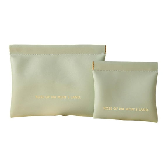 PFDDRW Mini Lipstick Bag Portable Storage Bag Small Cosmetic Pocket Pouch Bag K (green)