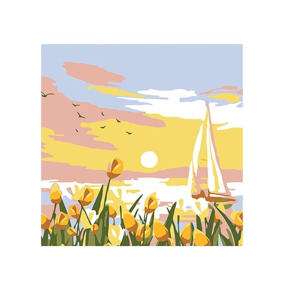 PFDDRW New Landscape Digital Oil Painting Digital Oil Painting DIY Hand Filled -123