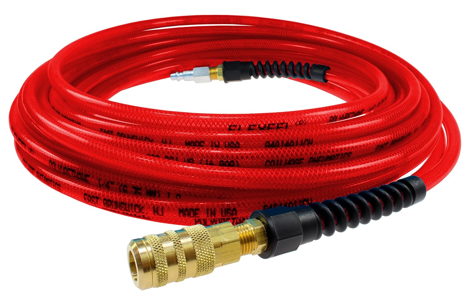 PFE4100TRS15X Flexeel Reinforced Polyurethane Air Hose, 1/4" ID, 100