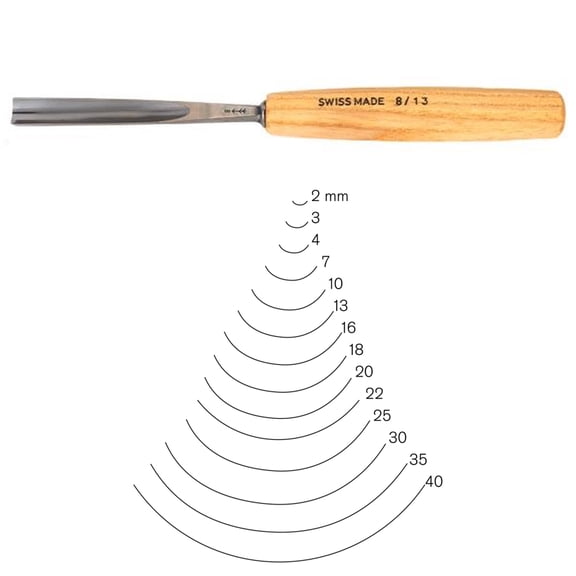 Pfeil "Swiss Made" 3Mm #8 Sweep Gouge