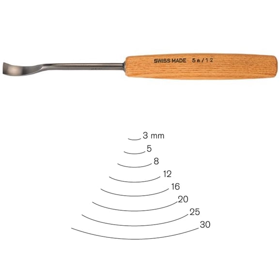 Pfeil "Swiss Made" 5Mm #5 Sweep Spoon Gouge
