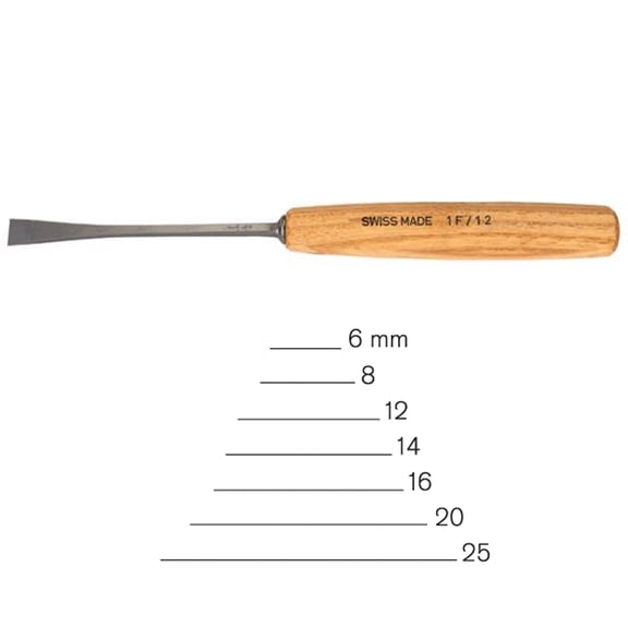 Pfeil "Swiss Made" 8Mm #1 Sweep Fishtail Gouge