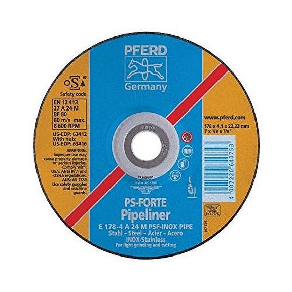 PFERD 63415 5 X 1/8 X 5/8-11 T27 PPLWHL 4.1MM A24 M
