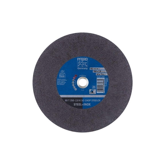 PFERD 64508 14" x 3/32" Chop Saw Wheel, 1" AH, A 36 K SG-CHOP INOX