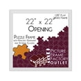 thumbnail image 1 of PFF PictureFrameFactoryOutlet - 22x22 Inch - Premium 1.25" White Profile - Picture Frame for Artwork, Puzzles, Photos, Certificates, 1 of 5
