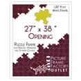 thumbnail image 1 of PFF PictureFrameFactoryOutlet - 27x38 Inch - Premium 1.25" White Profile - Picture Frame for Artwork, Puzzles, Photos, Certificates, 1 of 5