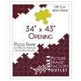 thumbnail image 1 of PFF PictureFrameFactoryOutlet - 34x43 Inch - Premium 1.25" White Profile - Picture Frame for Artwork, Puzzles, Photos, Certificates, 1 of 5