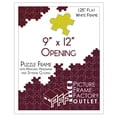 thumbnail image 1 of PFF PictureFrameFactoryOutlet - 9x12 Inch - Premium 1.25" White Profile - Picture Frame for Artwork, Puzzles, Photos, Certificates, 1 of 5