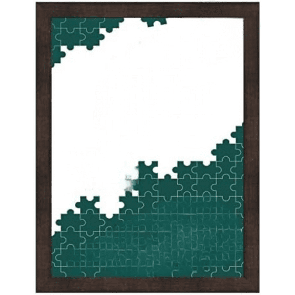 PFFO 16x20 Puzzle Frame, 1.25" Modern Flat Espresso Style, Clear Plexiglass, Strong Backing, Wall Hanging Hardware Included Display for Puzzles, Art, Posters, or Pictures
