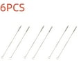 thumbnail image 1 of PFFRIZ 6 Pcs Reusable Stainless Steel Drinking Straws Cleaning Brush Clearance(6.9in), 1 of 2