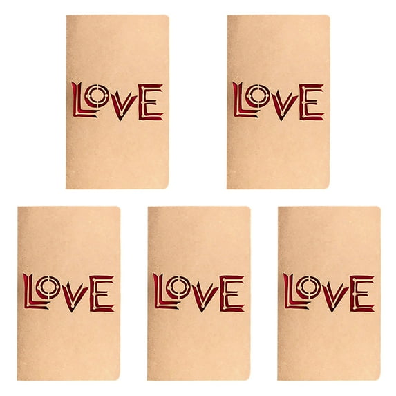 PFFRIZ Mother's Day Greeting Gift Cards, 5 Vintage Kraft Paper Holo Love Mother's Day Card, Mother's Day Gift Cards Clearance(D-5 Pieces)