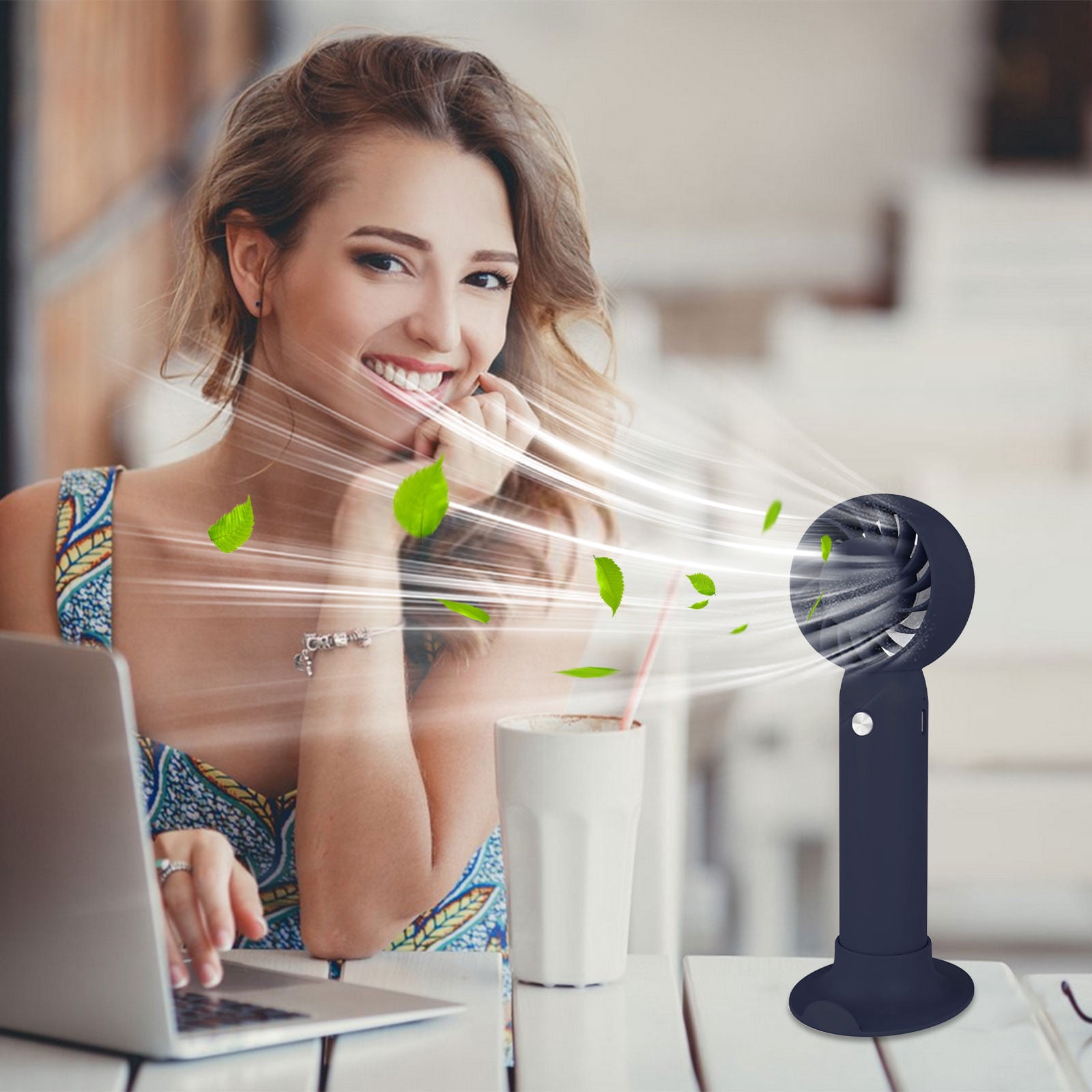 PFFRIZ Powerful Wind Fan Summer Cool High Power Turbo Small Fan USB ...