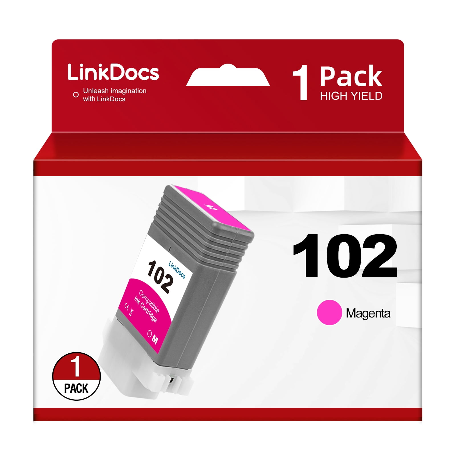PFI-102 PFI102 Magenta Ink Cartridges (130ml) Replacement for