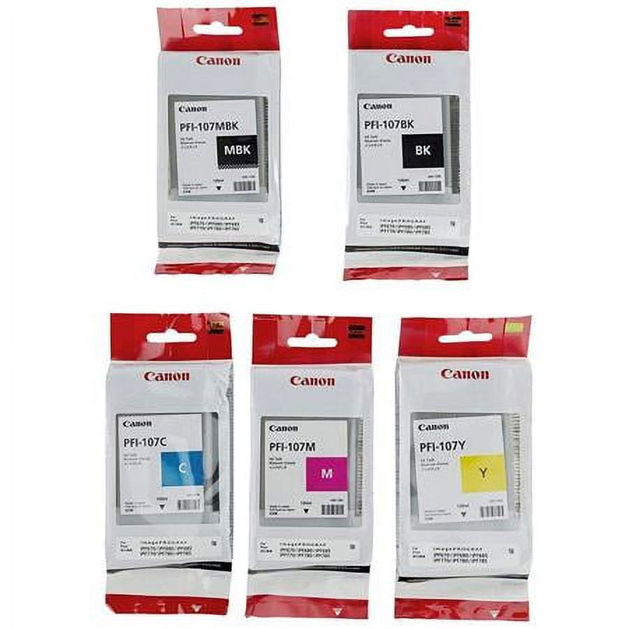 Canon PFI-107Y Ink Tank - 130ml Yellow Ink For IPF680/685/780/785 Printers