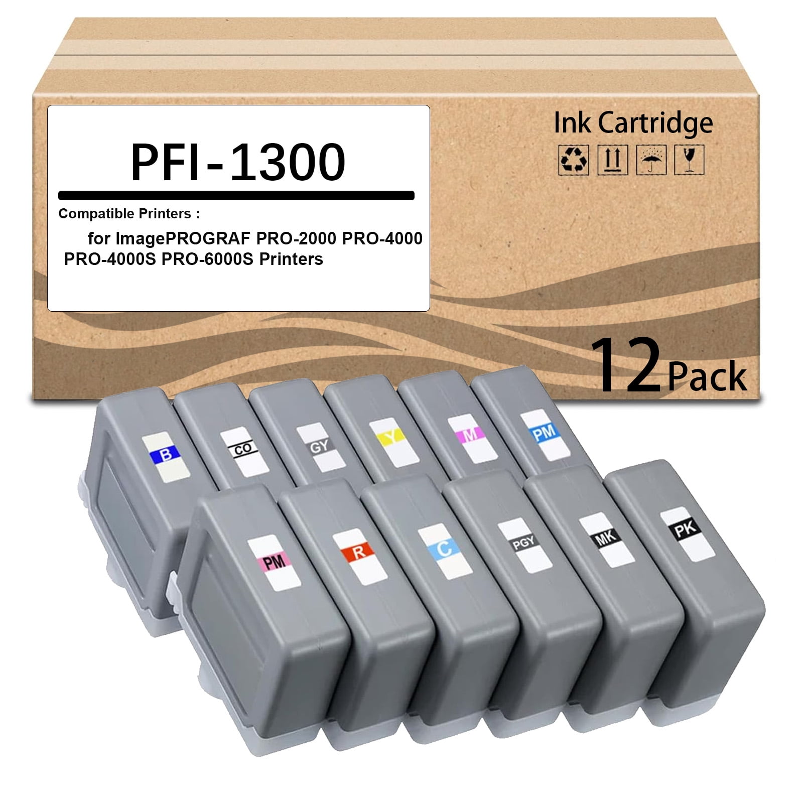 PFI-1300 PFI 1300 Pigment Ink Tank Use for ImagePROGRAF PRO-2000 PRO ...