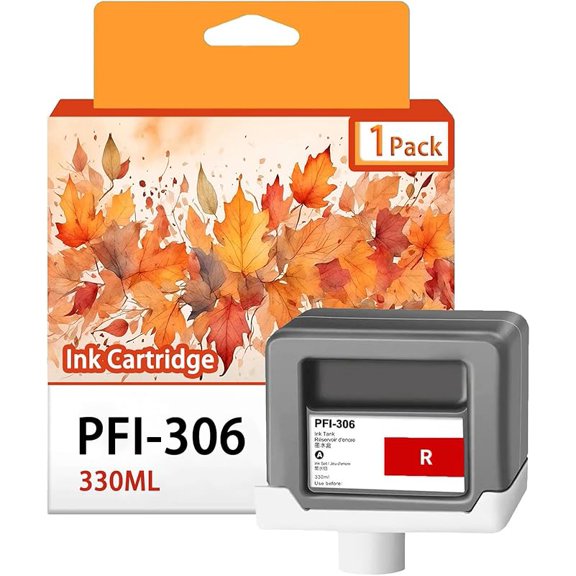 PFI 306 Ink Cartridges Compatible for Canon PFI 306BK 306MBK 306C 306M 306Y 306R 306G 306GY 306B 306PC 306PM 306PGY Ink Cartridge Work for Canon imagePROGRAF iPF9400 plotters