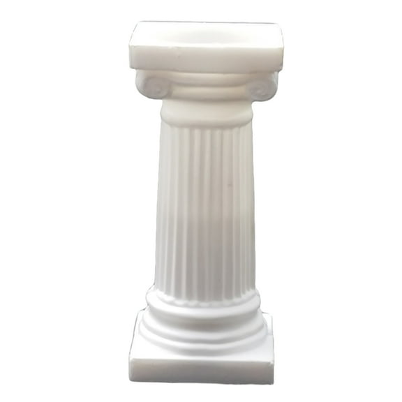 PFP Small Pedestals Classic White Plastic Pillar Stands Set of 12