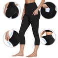 thumbnail image 1 of PFRNLF Capri Leggings for Women with Pockets High Waist Gym Buttery Soft Crop Yoga Pants, 1 of 9