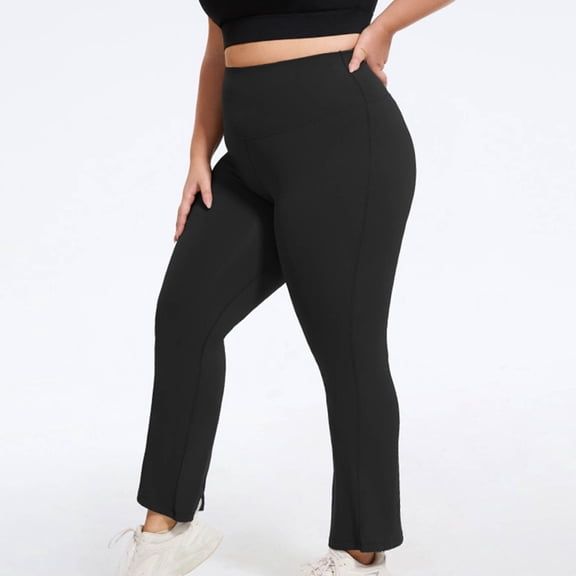 PFRNLF Flare Leggings for Women Plus Size Bootcut Yoga Pants for Women High Waisted Flared Leggings Dress Pants