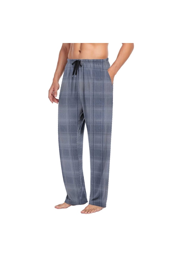 Men's Plaid Pajama Bottoms Super Soft Pajamas Pants Long Lounge Woven Pj Sleep Pant with Pockets