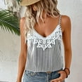 thumbnail image 1 of PFRNLF Lace Tank Tops for Women V Neck Spaghetti Strap Flowy Camisole Summer Soft Tank Tops, 1 of 9